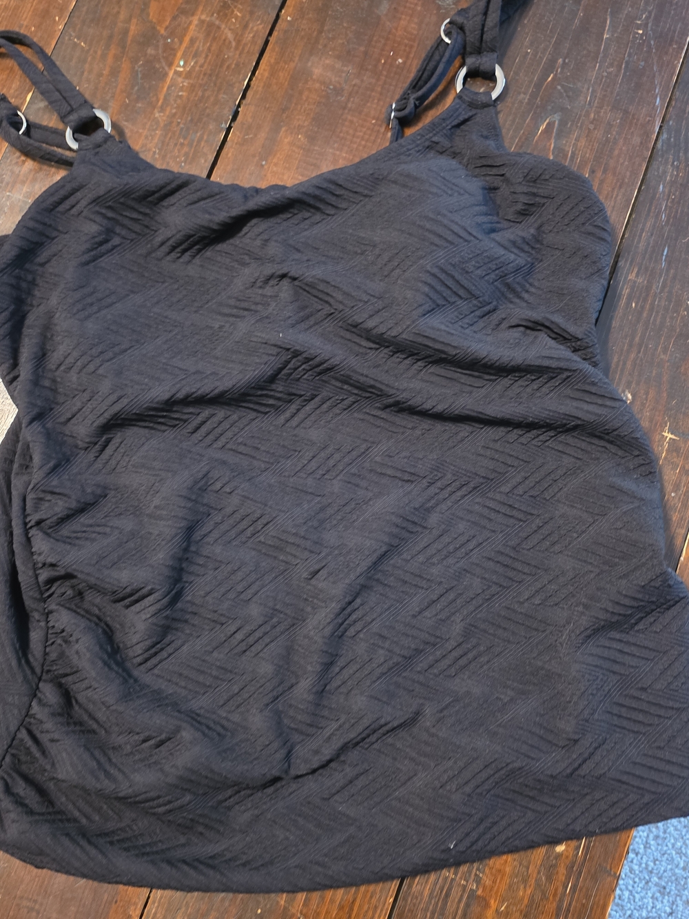 Black Textured Swim Tank